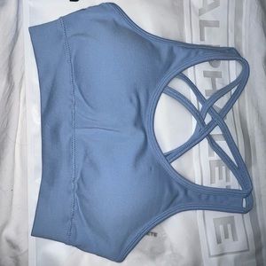 Brand New XS Alphalete Revival Bra - Ice Blue